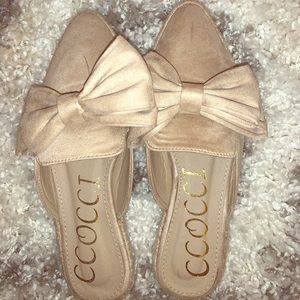 Cute nude mules from a local boutique